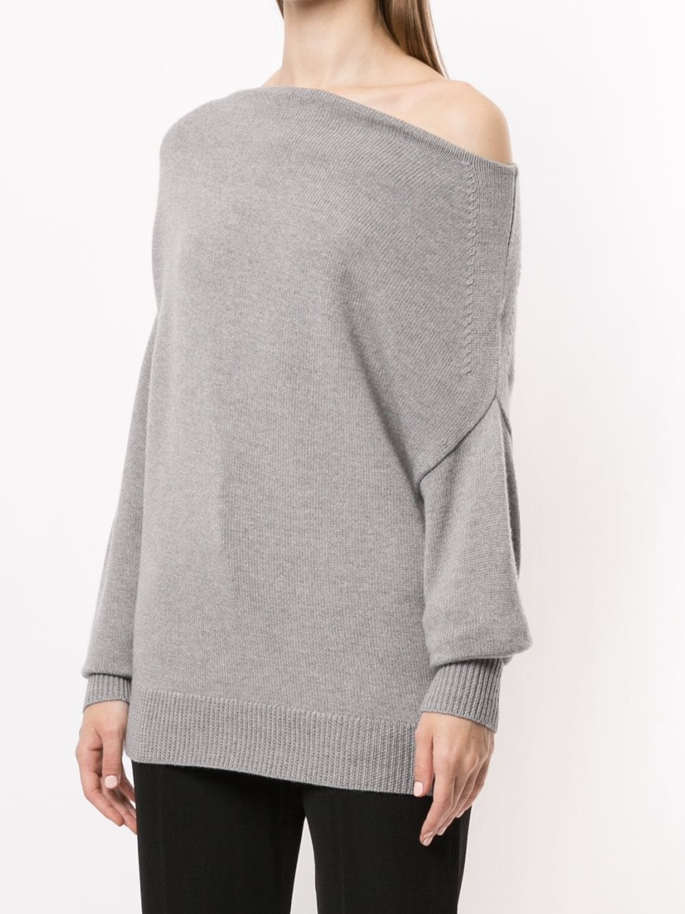 off-shoulder oversize jumper - 3