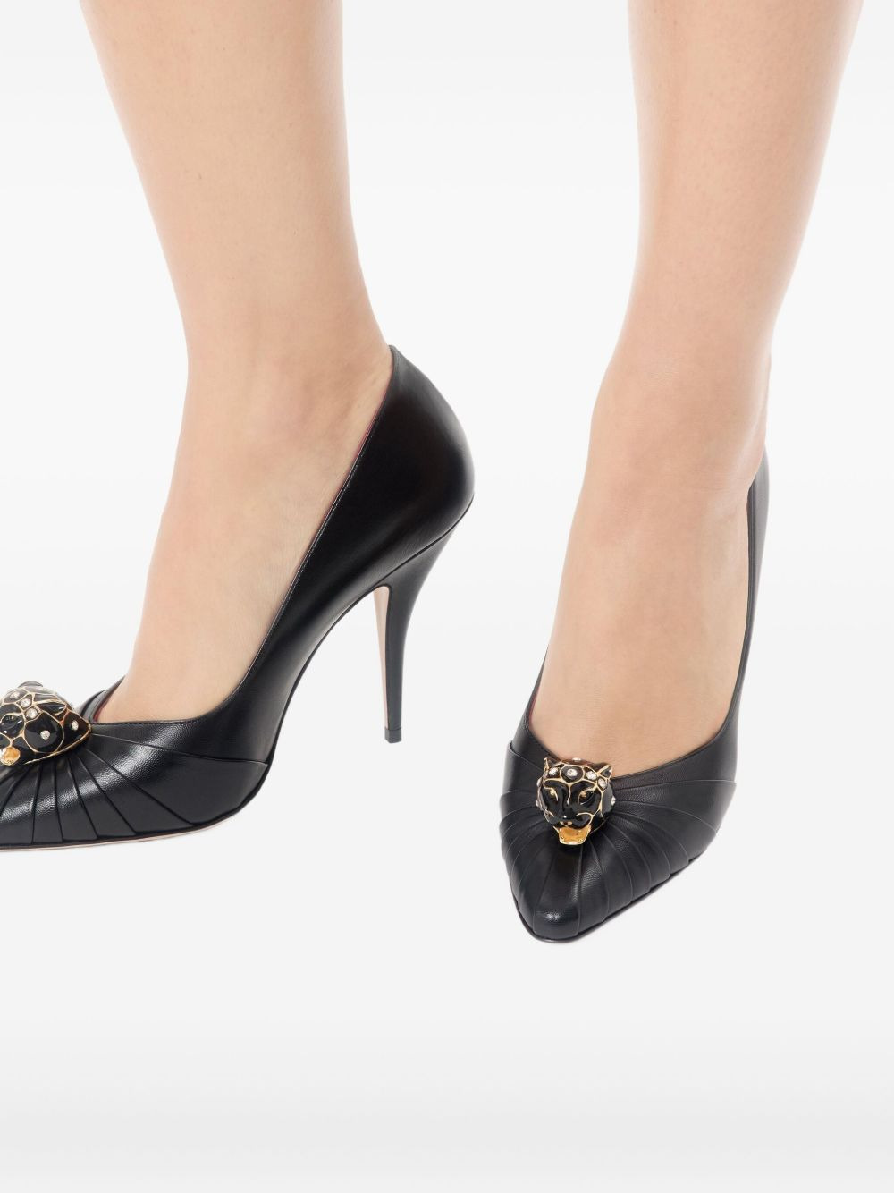 105mm Panthea pleated pumps - 5