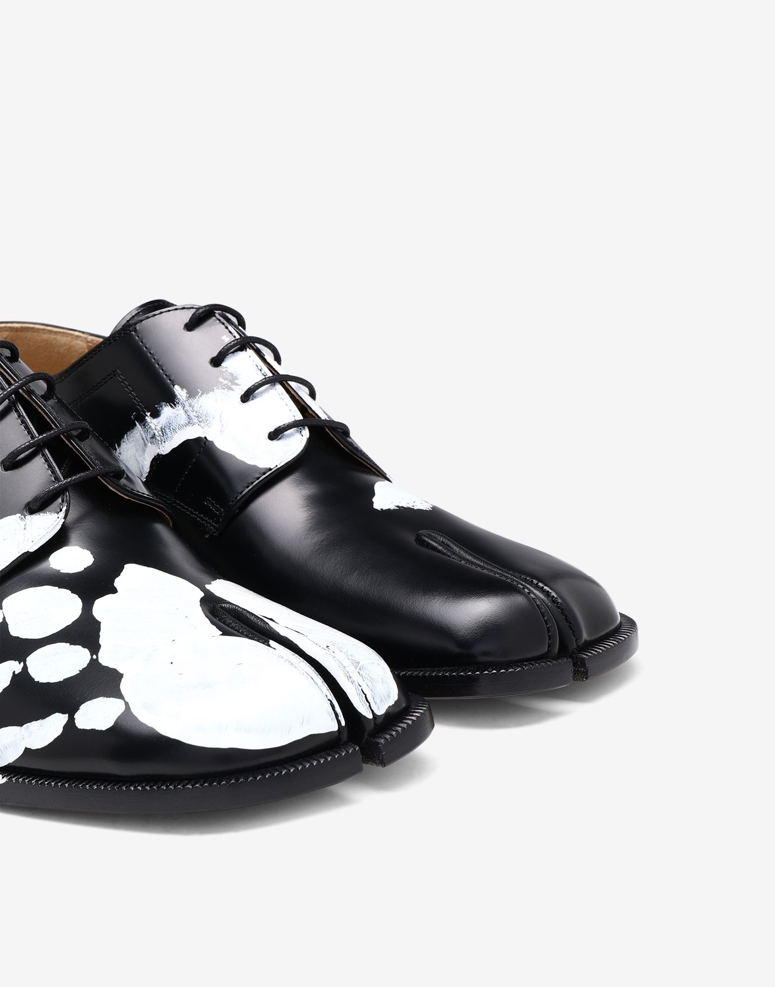 Tabi hand-painted lace-up shoes - 5