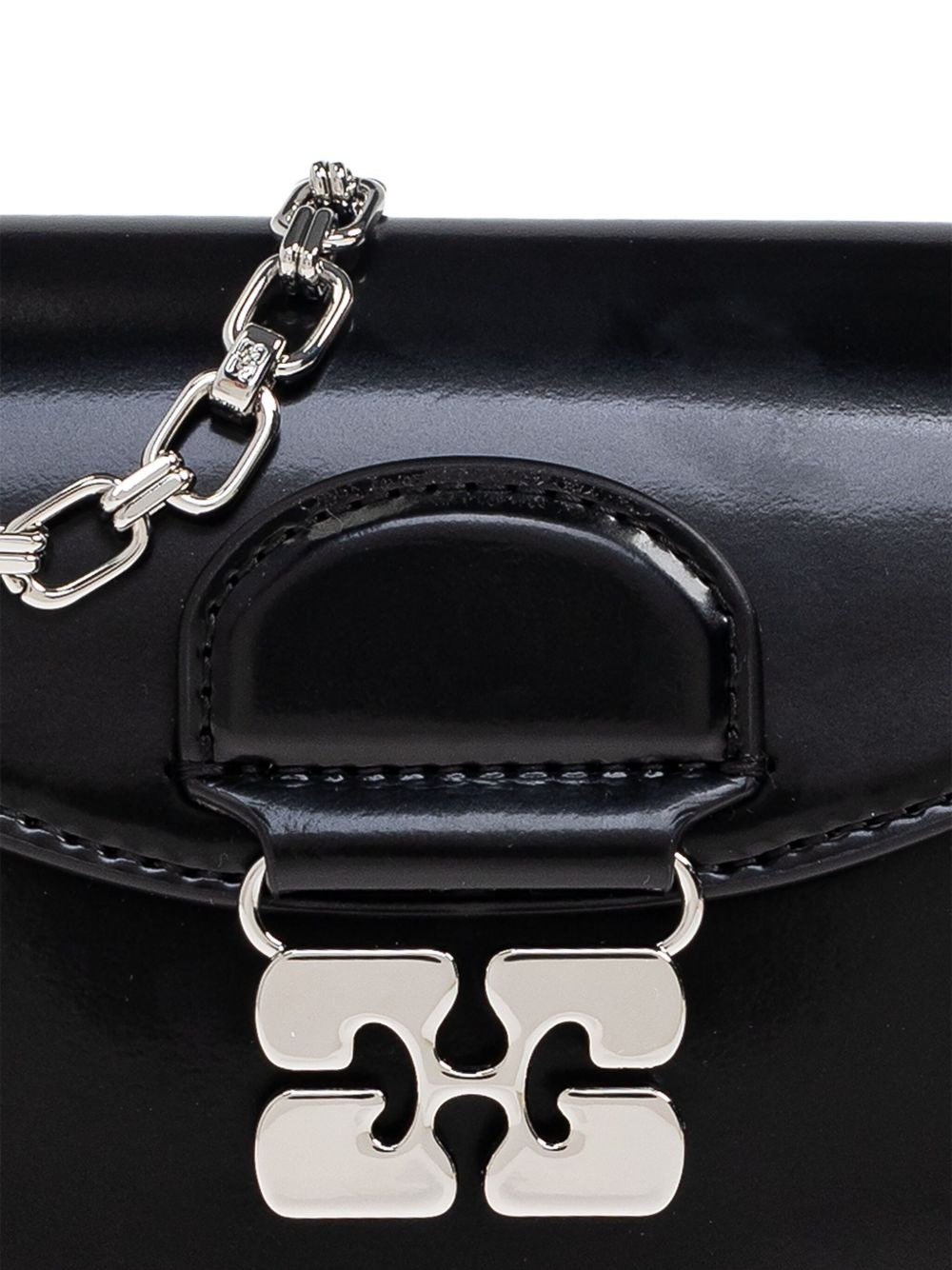 chain-strap half-moon mini bag - 4