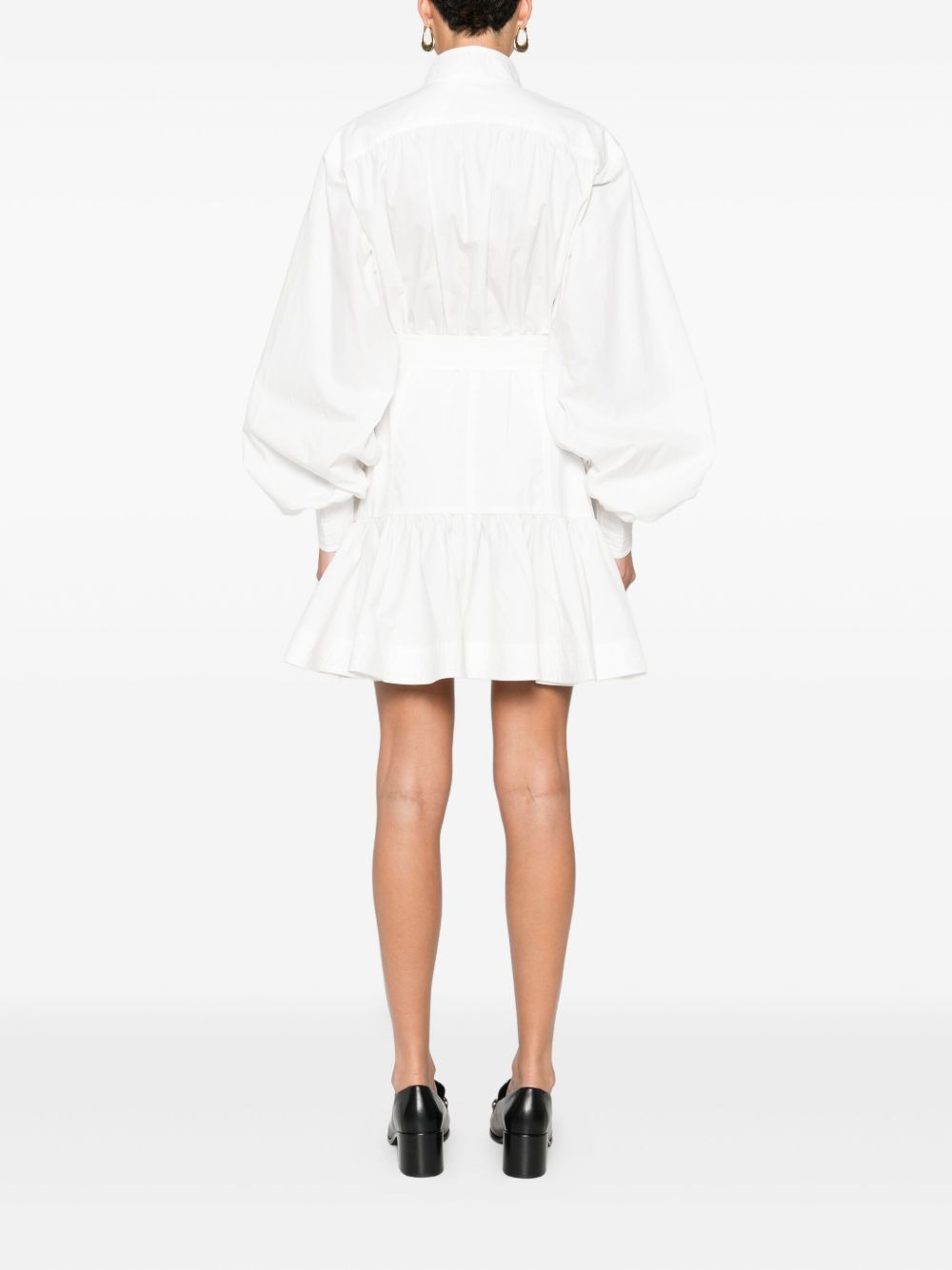 belted button-front mini dress - 4