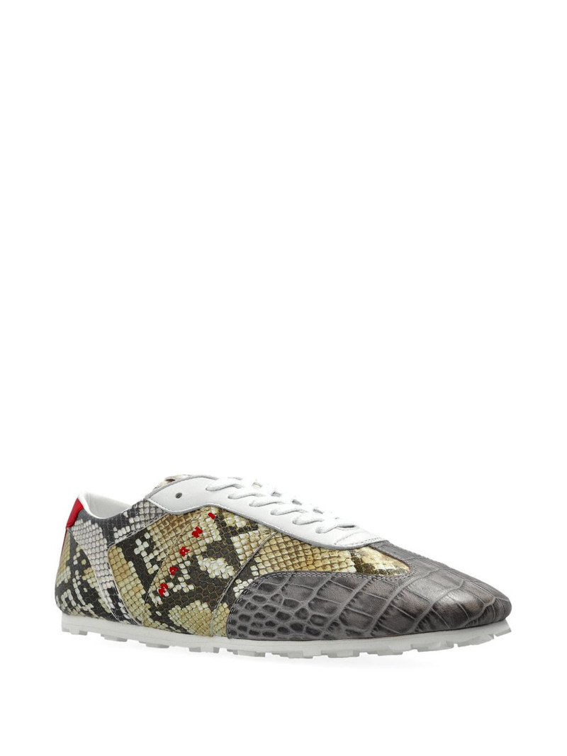 Marni crocodile-effect sneakers outlook