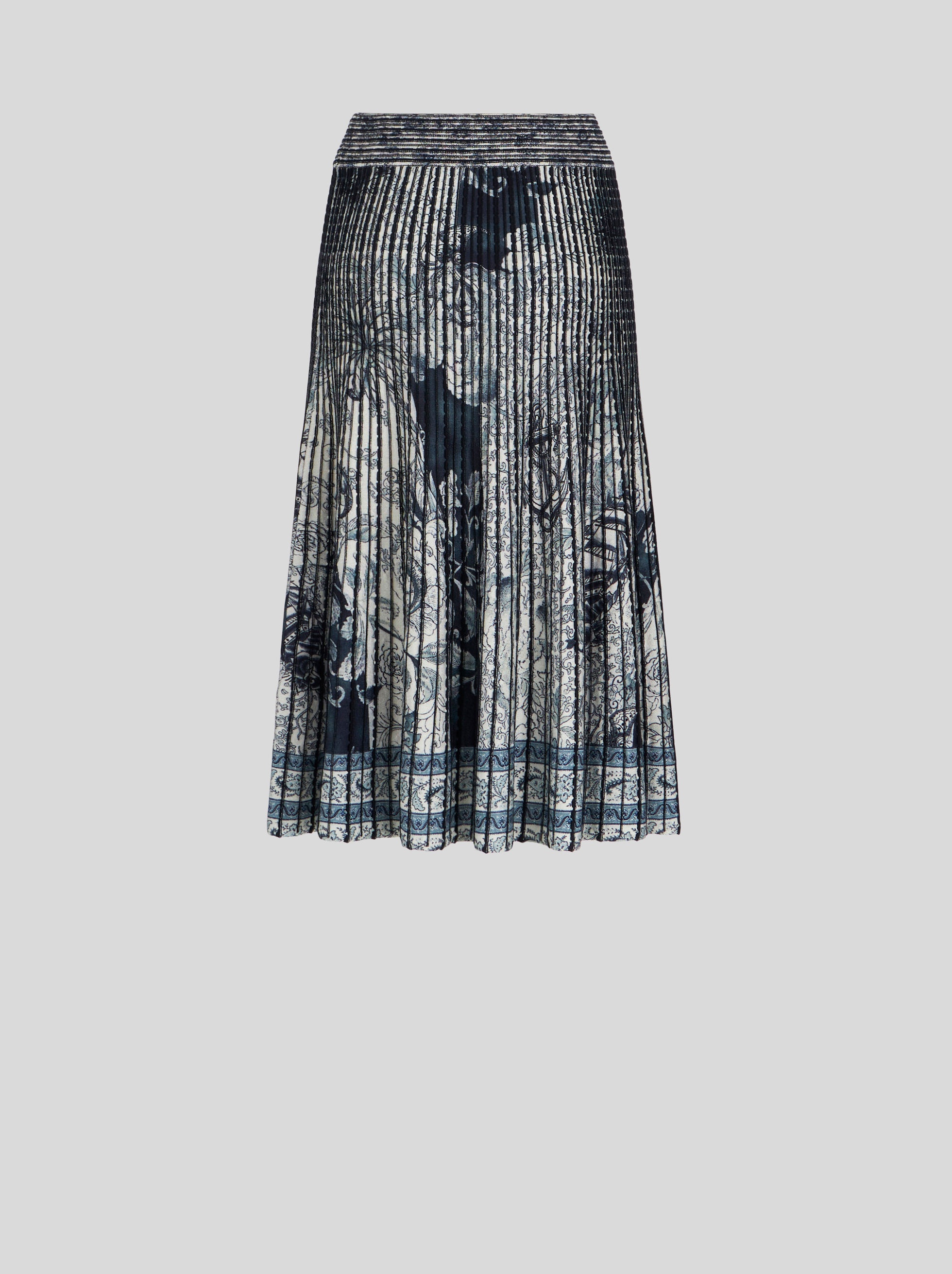 FLARED JERSEY SKIRT WITH PRINT - 5