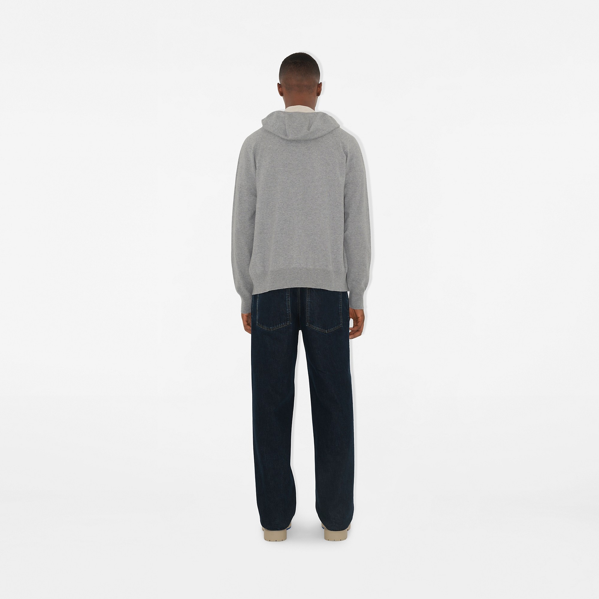 Cashmere Blend Zip Hoodie - 4