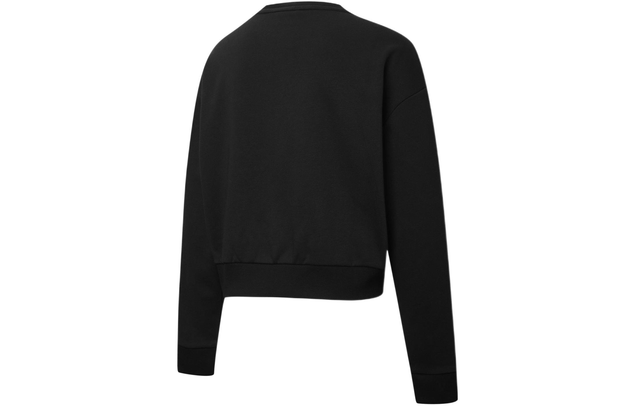 (WMNS) PUMA Rebel Crew Neck Sweater 'Black' 845607-01 - 2