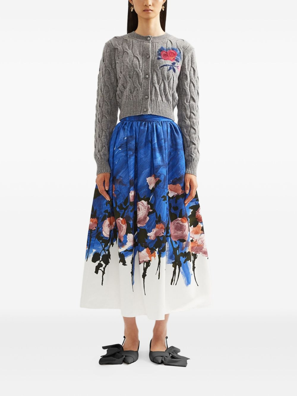 cable-knit cardigan - 2