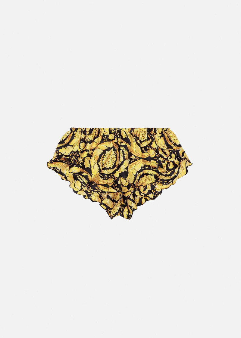 Barocco Print Silk Briefs 1