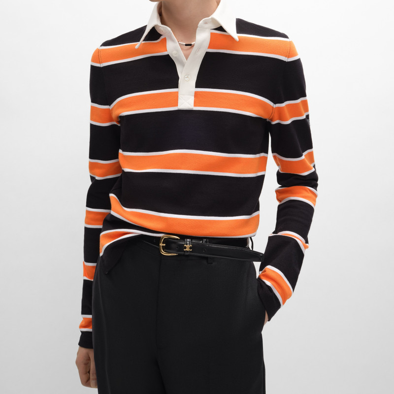 CELINE polo shirt IN STRIPED COTTON JERSEY outlook