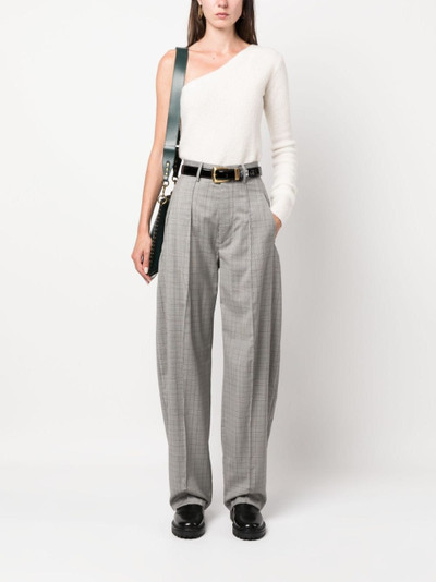 Isabel Marant Sopiavea plaid-check tapered trousers outlook