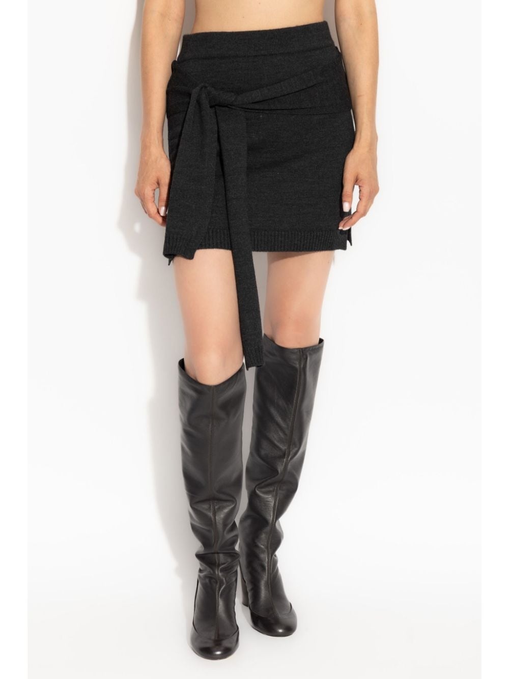 knitted mini skirt - 3