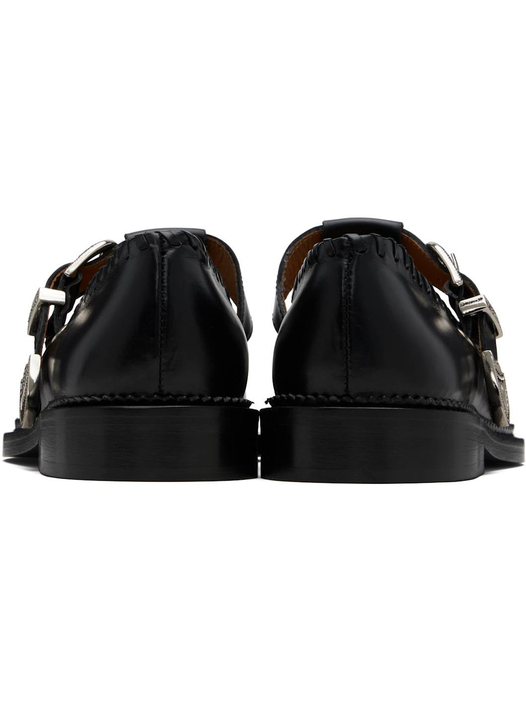 Black Leather Loafers - 2