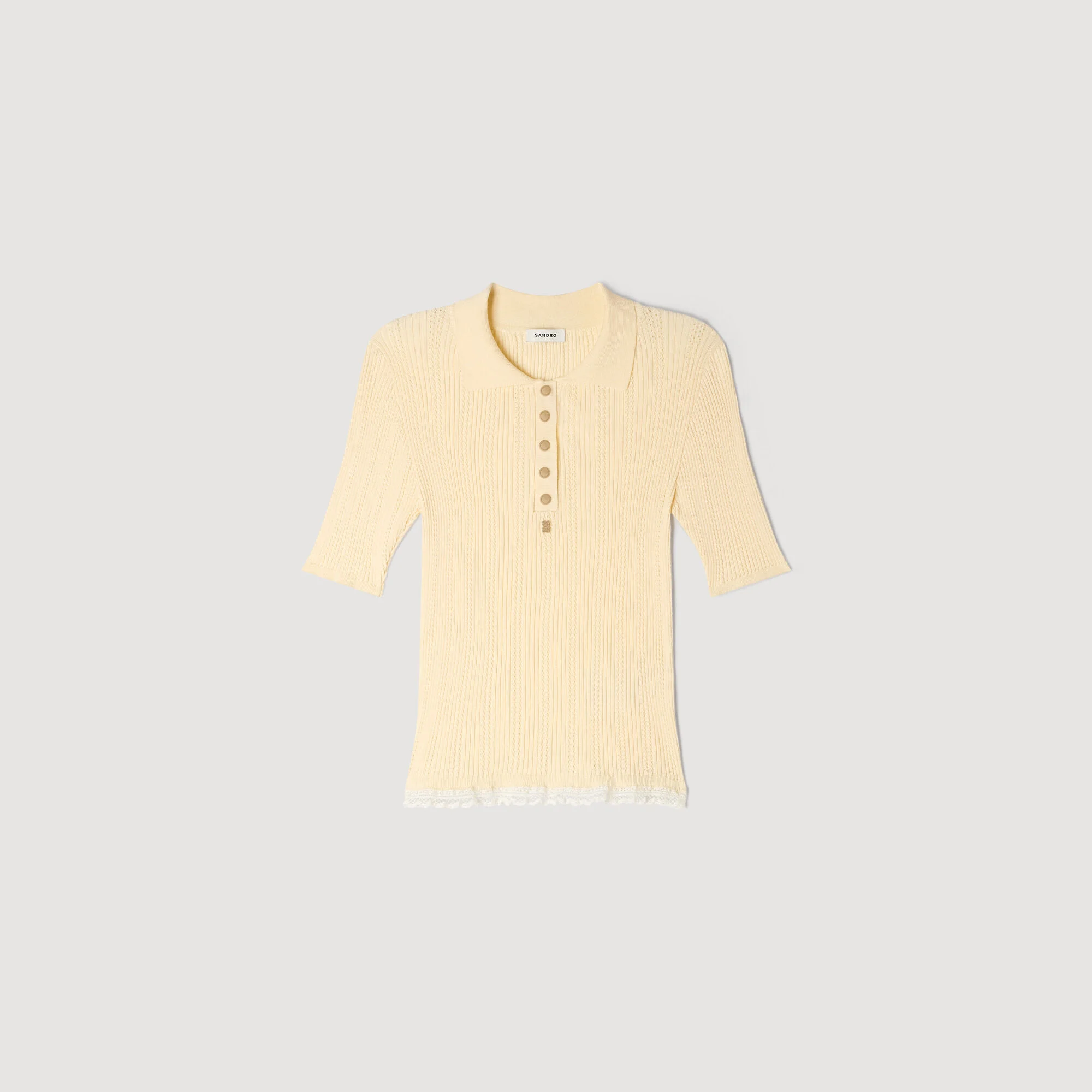 KNIT POLO SHIRT - 1