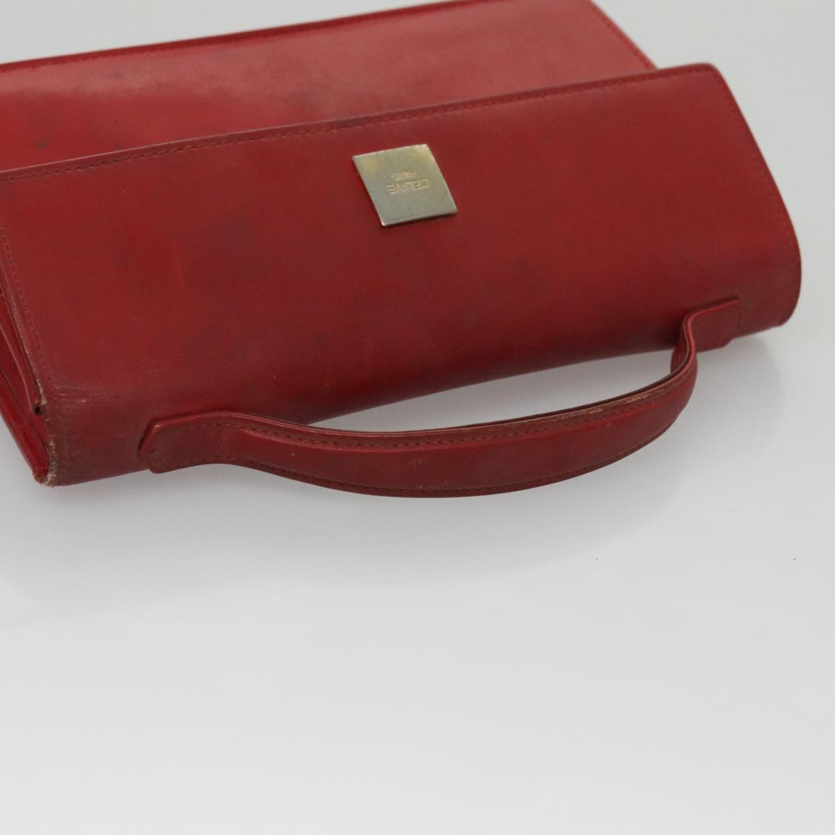CELINE Mini Hand Bag Leather Red - 6