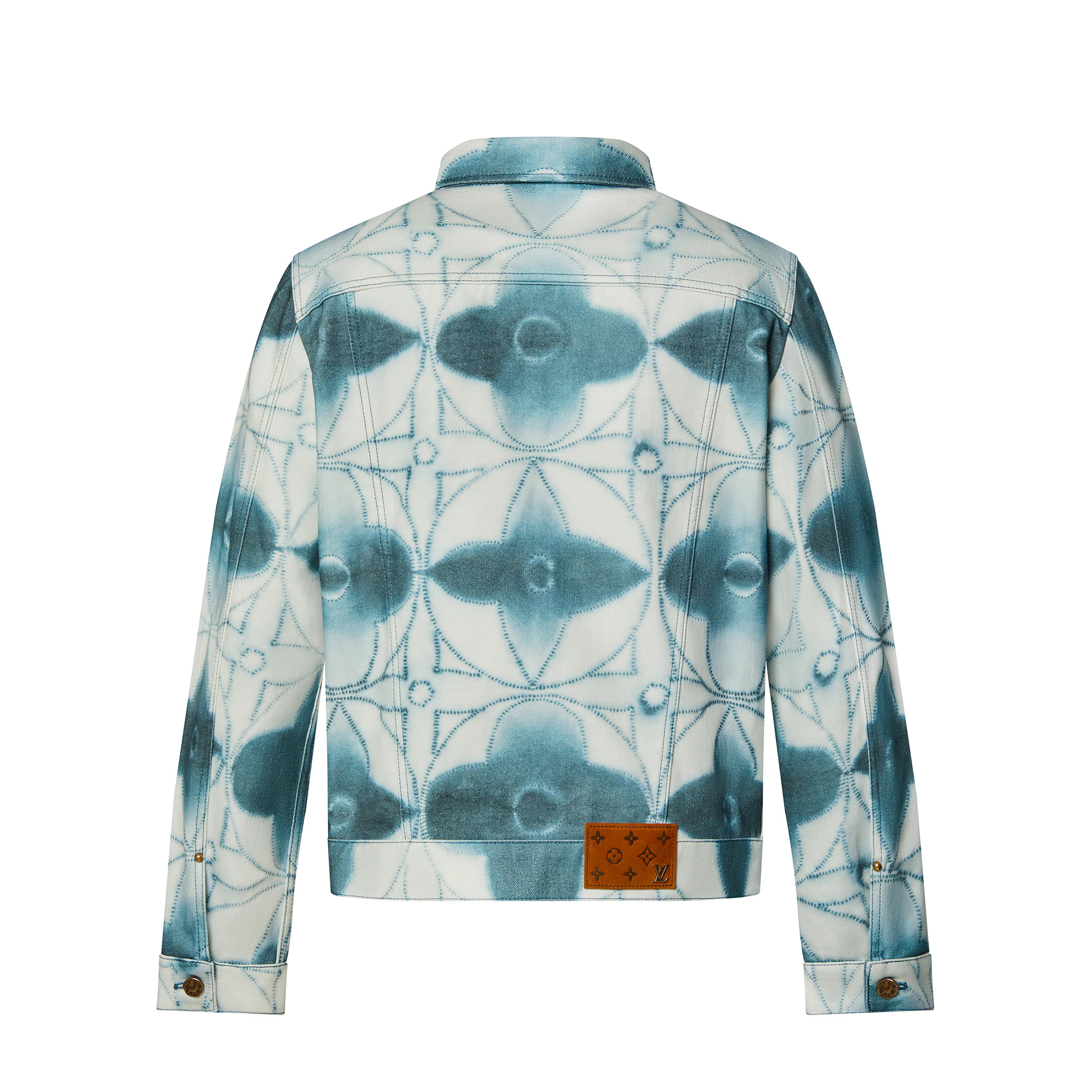 Monogram Shibori Printed Denim Jacket - 3