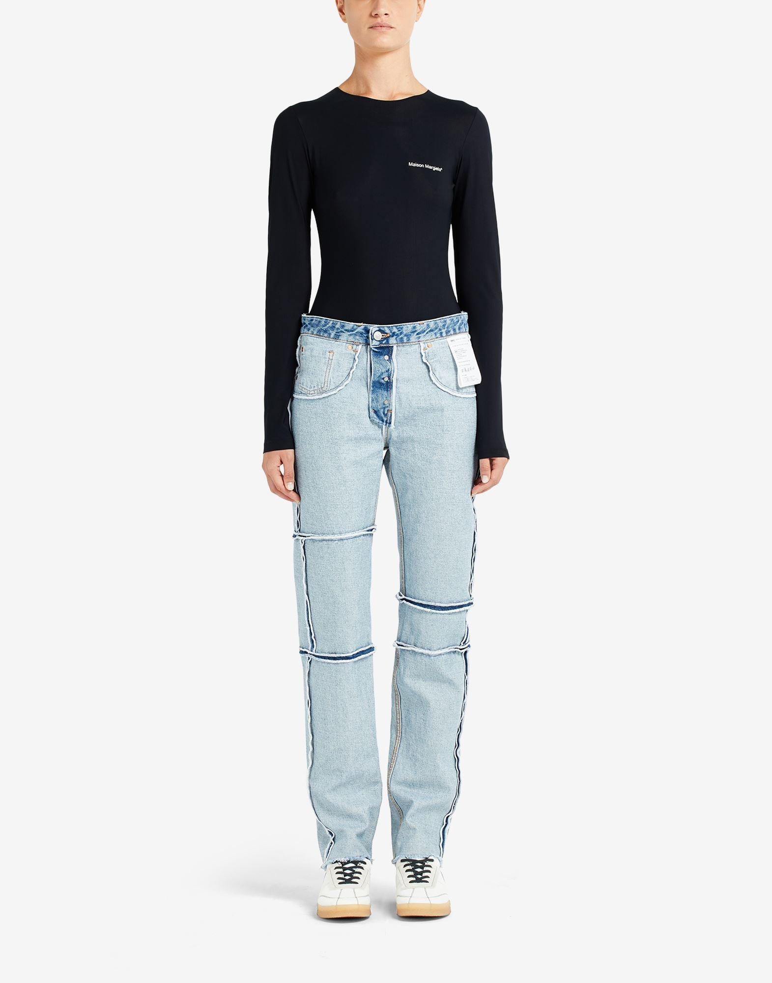 Inside out panelled jeans - 2