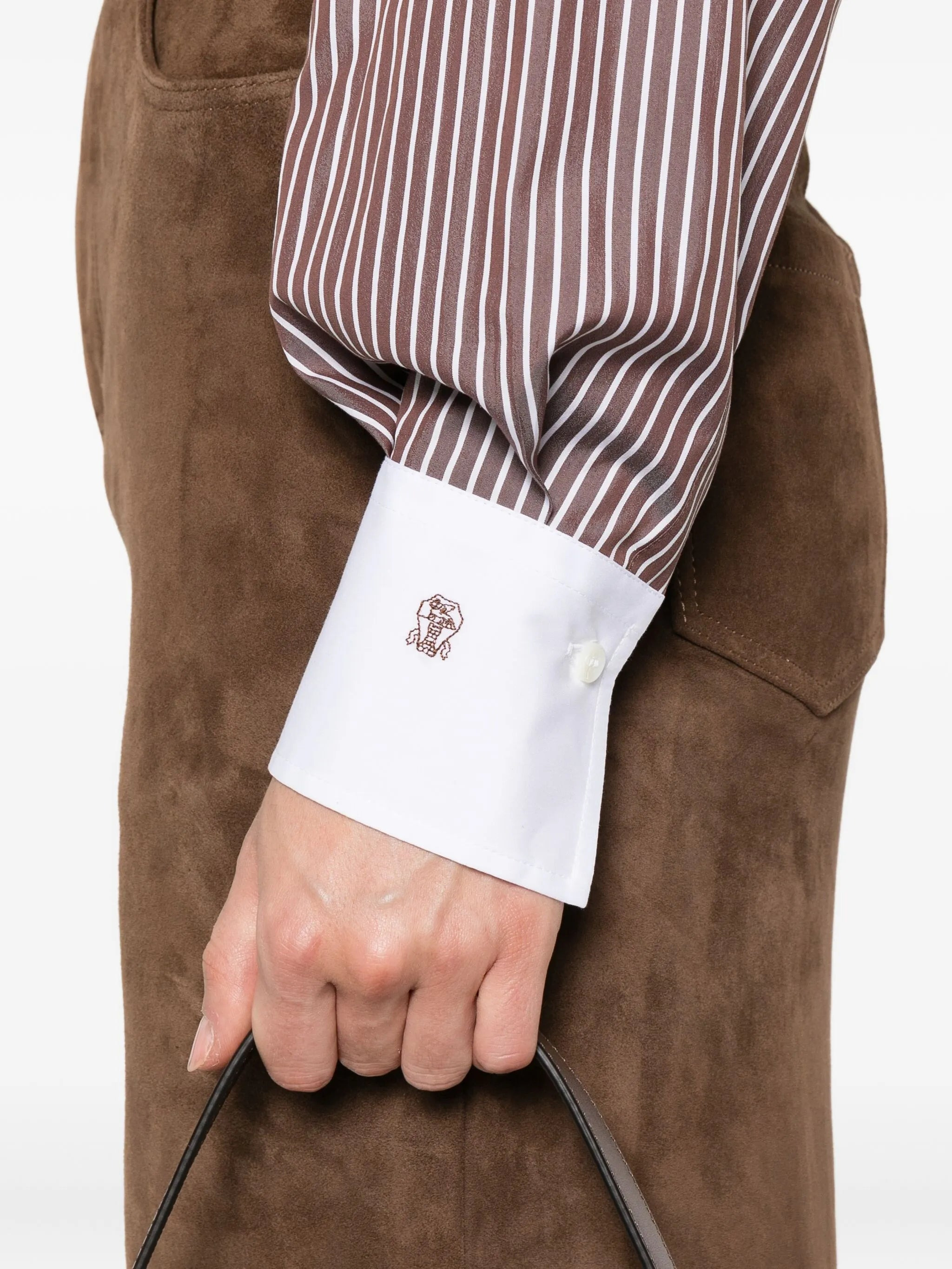 Brunello Cucinelli Striped Long-sleeve Shirt - 2