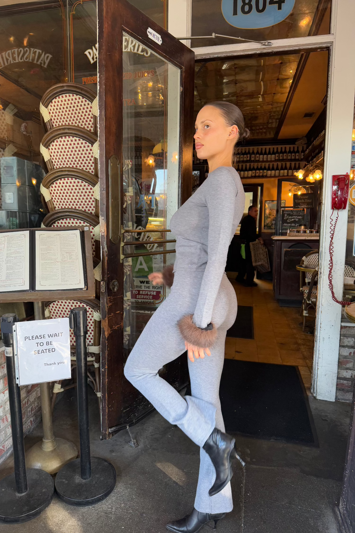 ALIA PANT - HEATHER GREY - 7