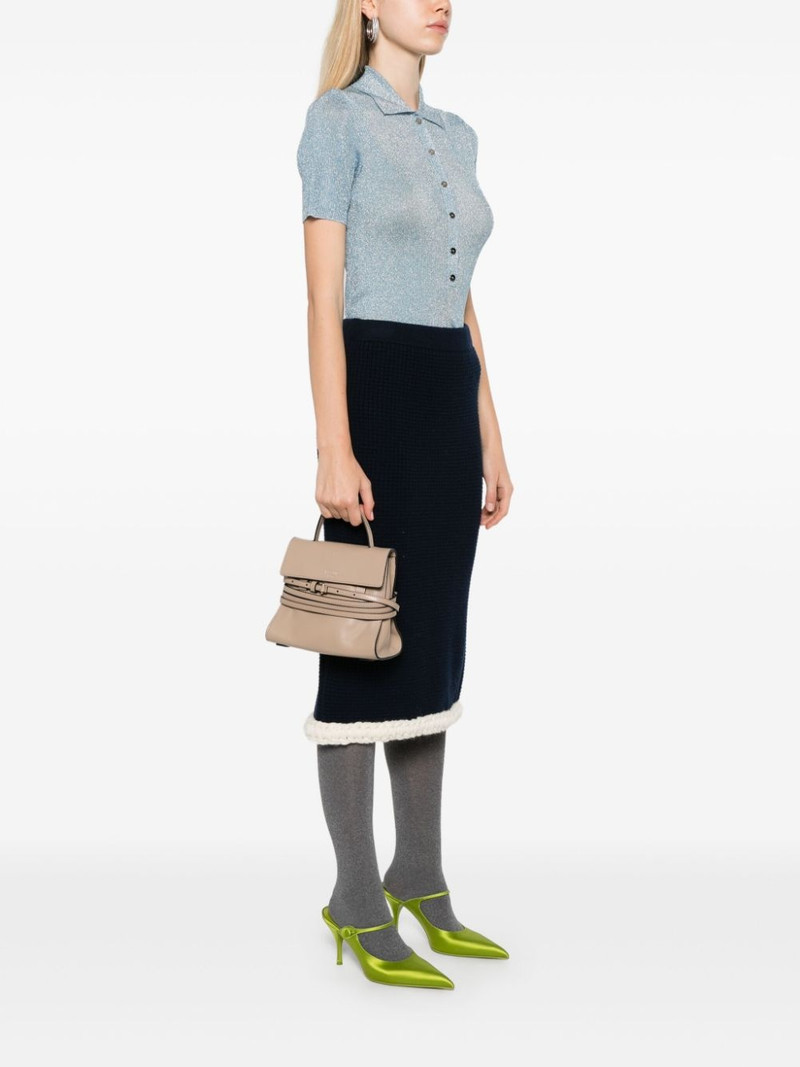 Moschino logo-debossed tote bag outlook