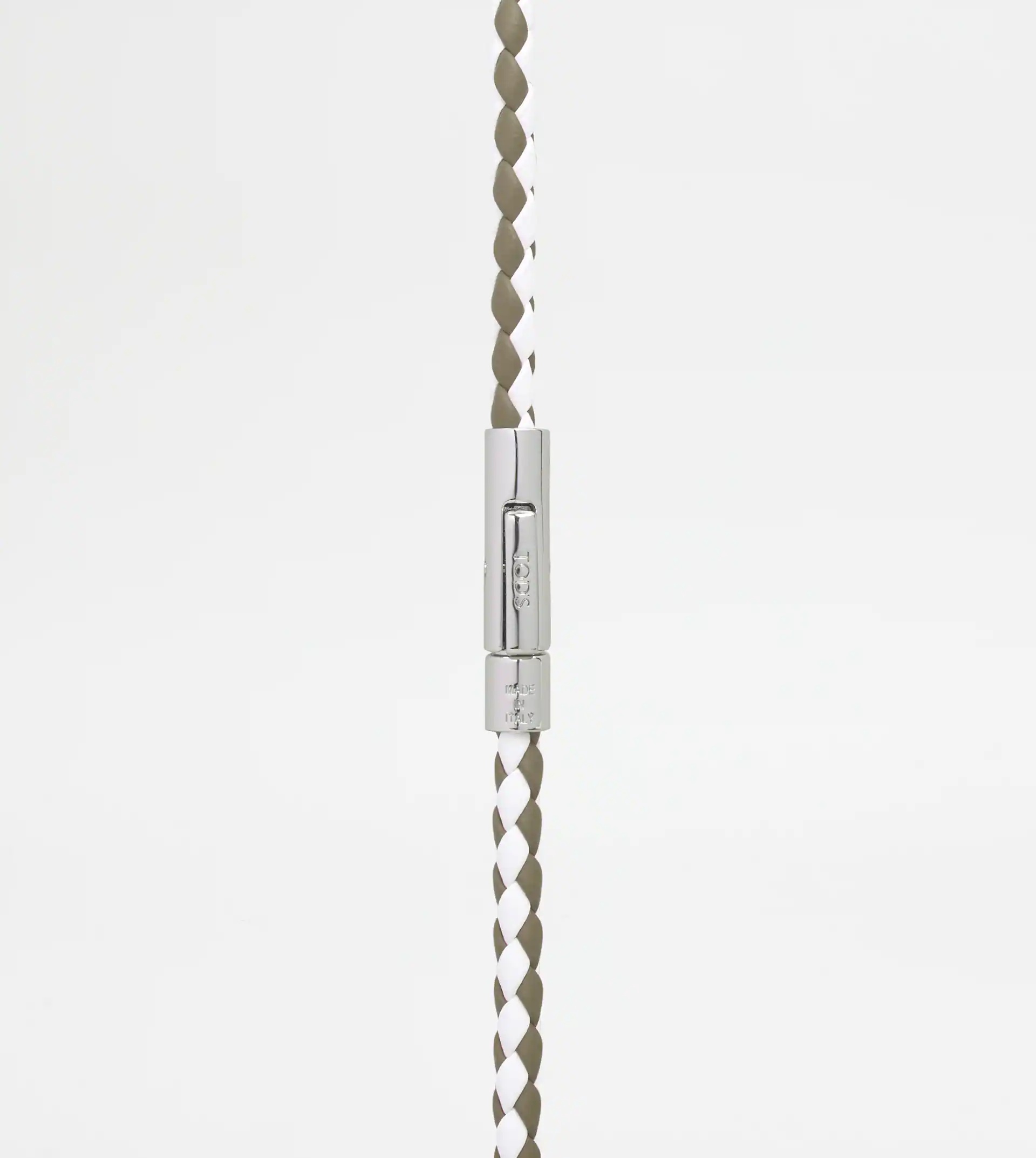 MYCOLORS BRACELET IN LEATHER - WHITE, GREEN - 2