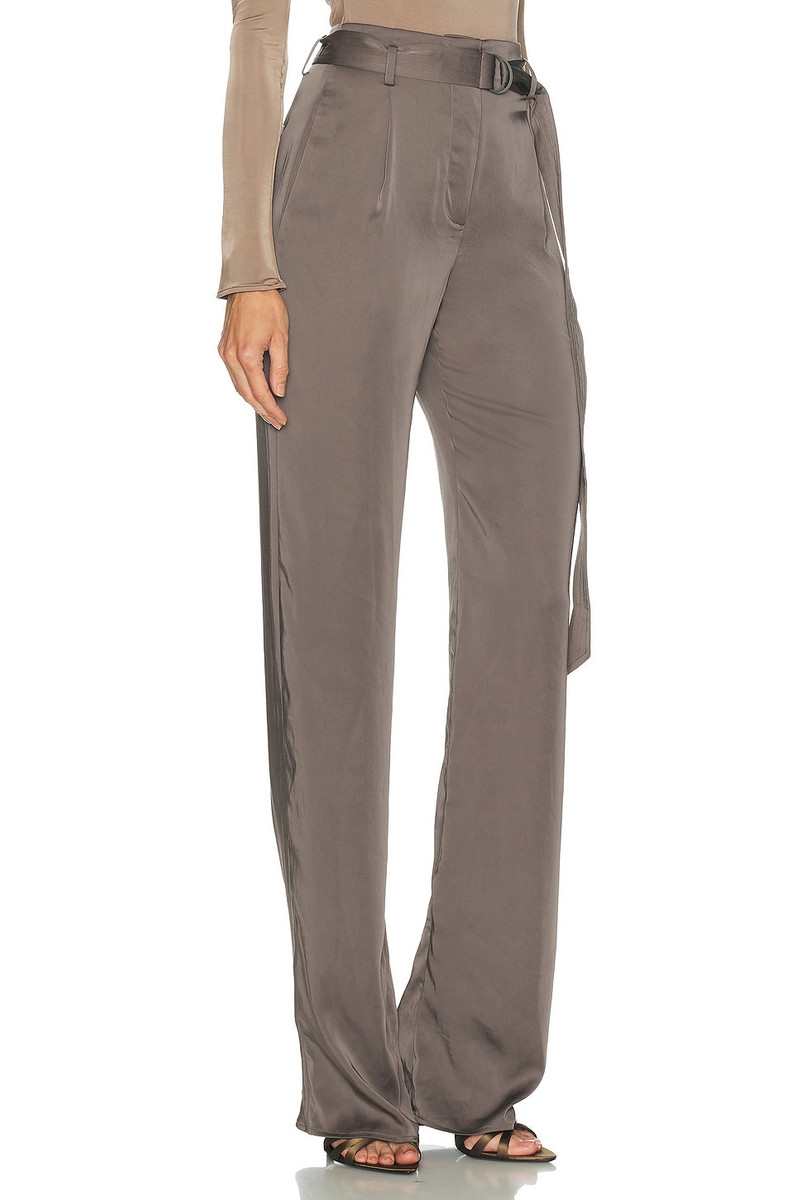 Lightweight Satin Belted Pant 2