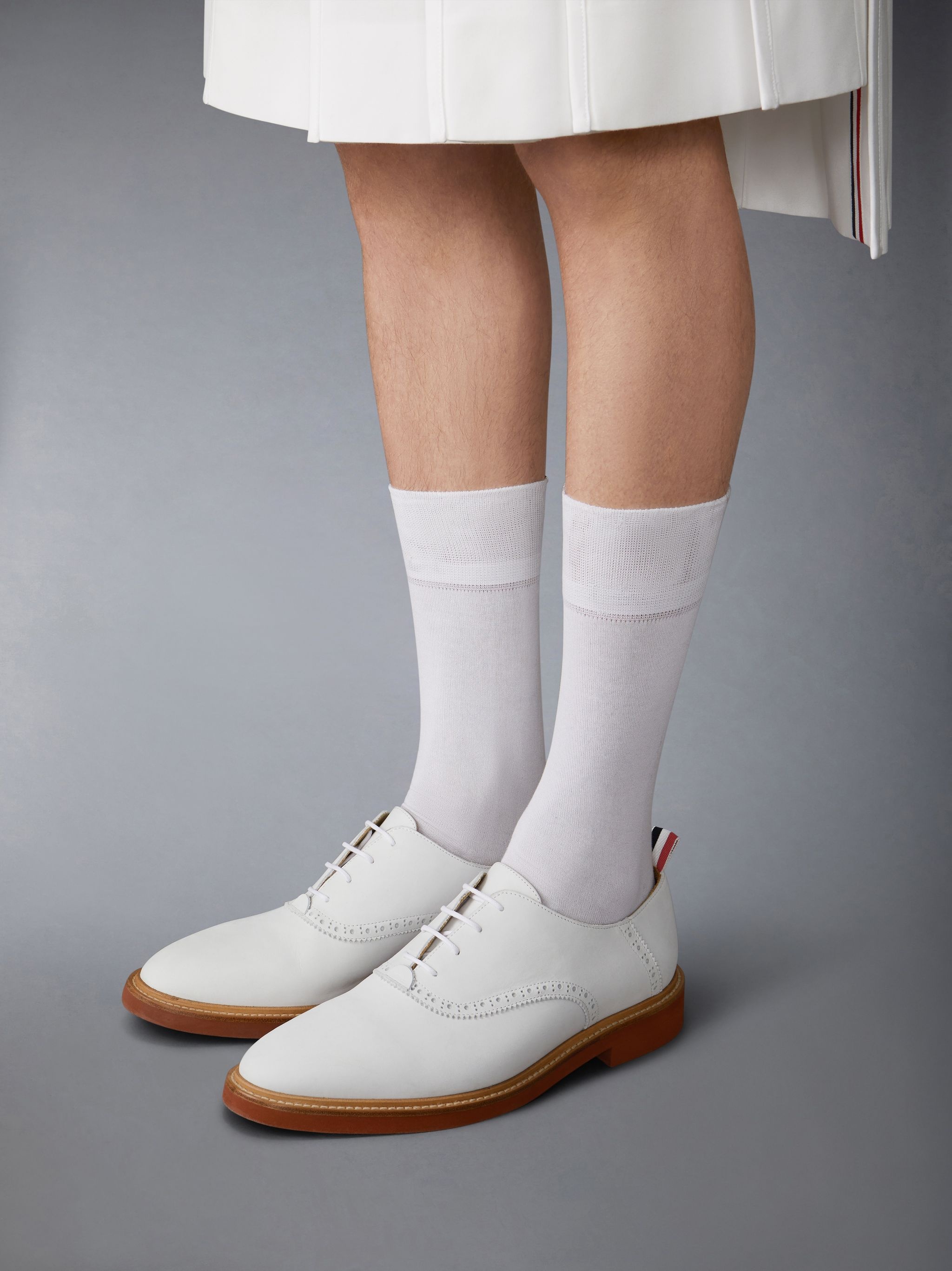 Nubuck Micro Sole Saddle Shoe - 4