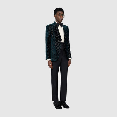 GUCCI GG velvet jacket outlook