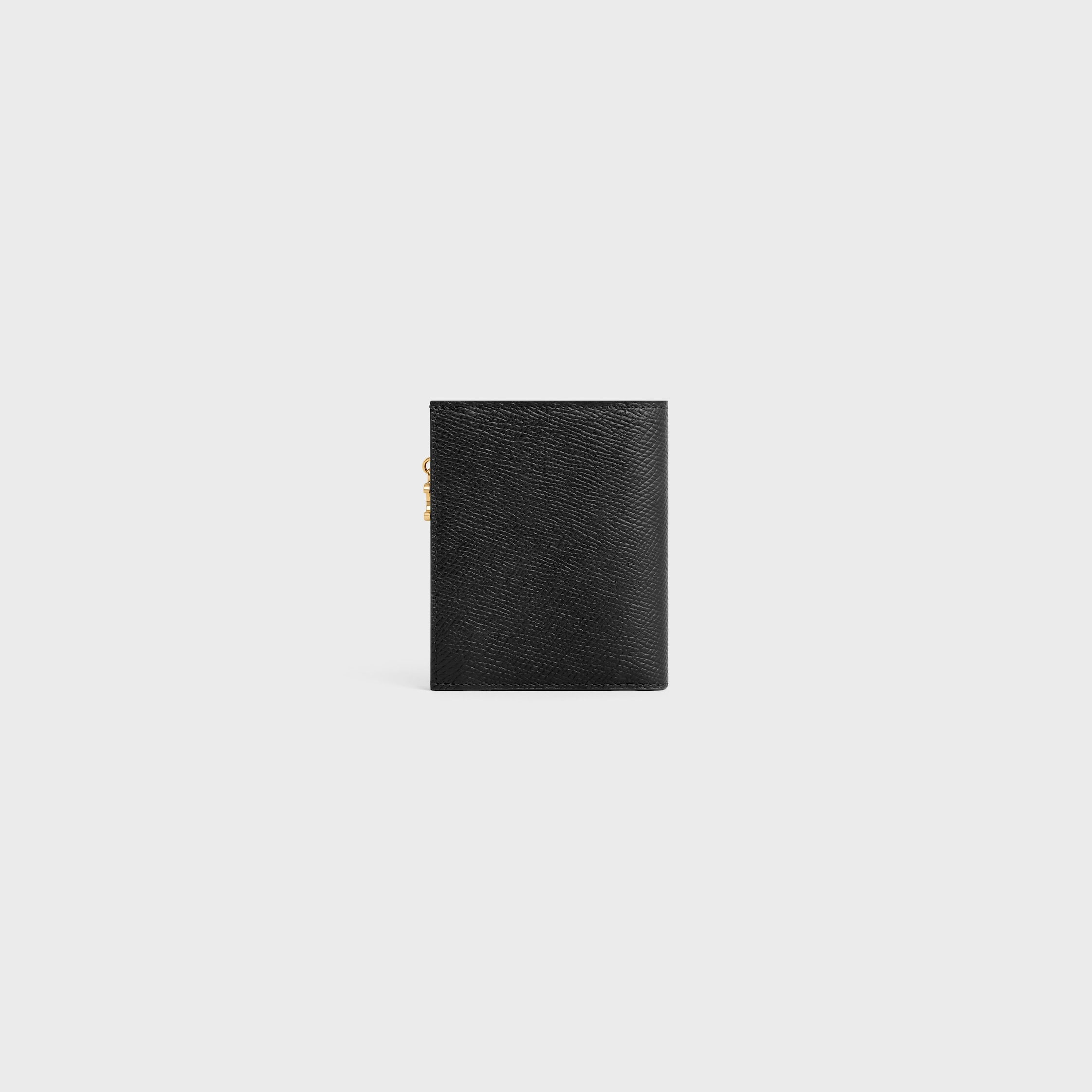 TRIOMPHE COMPACT WALLET TRIOMPHE CHARMS in GRAINED CALFSKIN - 3