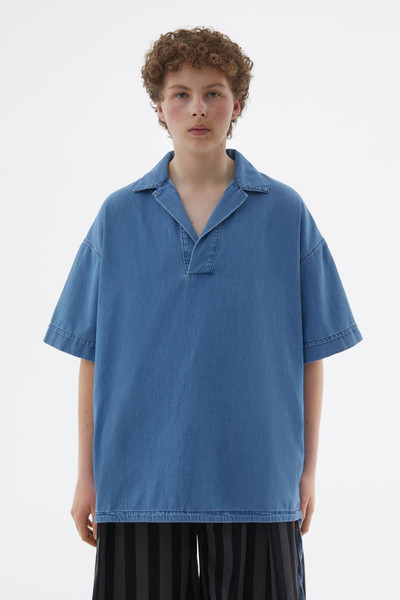 SUNNEI SHORT-SLEEVED DENIM SHIRT outlook