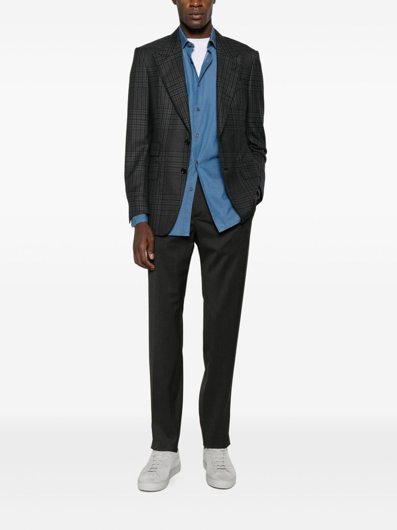 ZEGNA elasticated-waist tapered trousers outlook