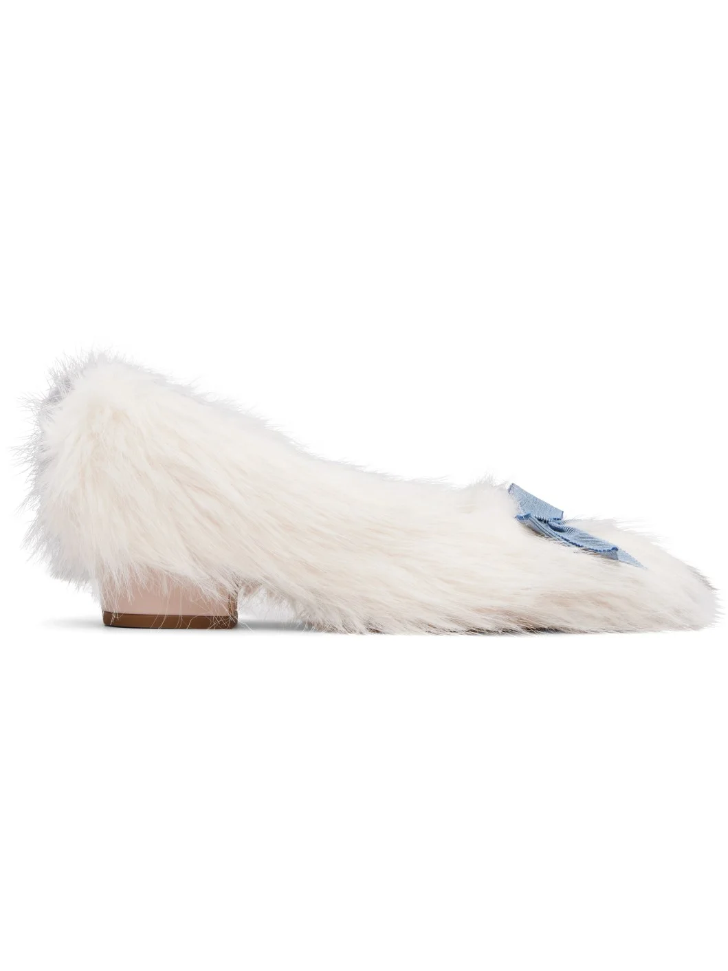 Pink Furry Slipper 40 Heels - 1