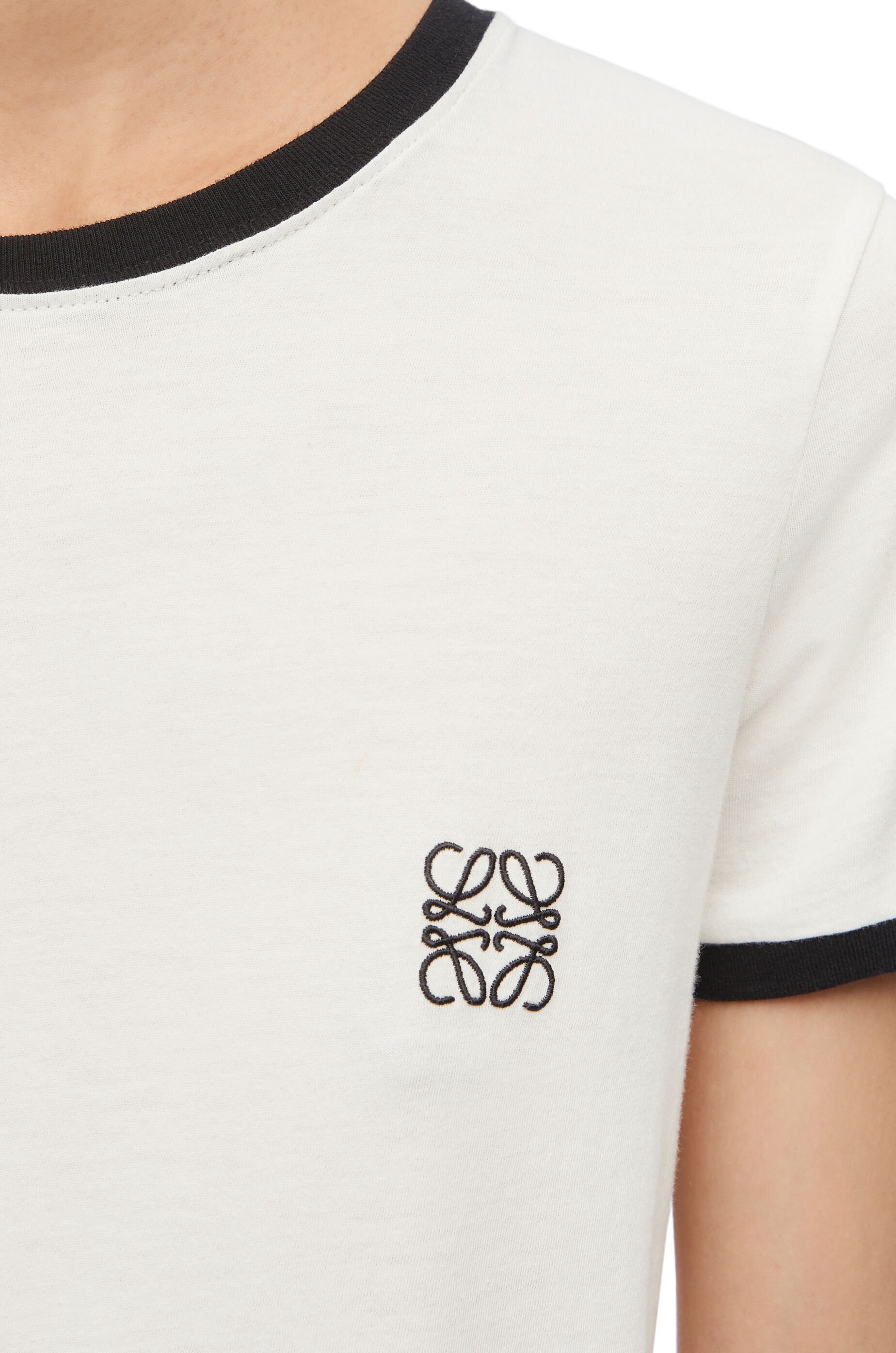 送料込/関税込■LOEWE■Anagram リブニットコットンTシャツ Loewe Slim fit T-shirt in cotton | REVERSIBLE