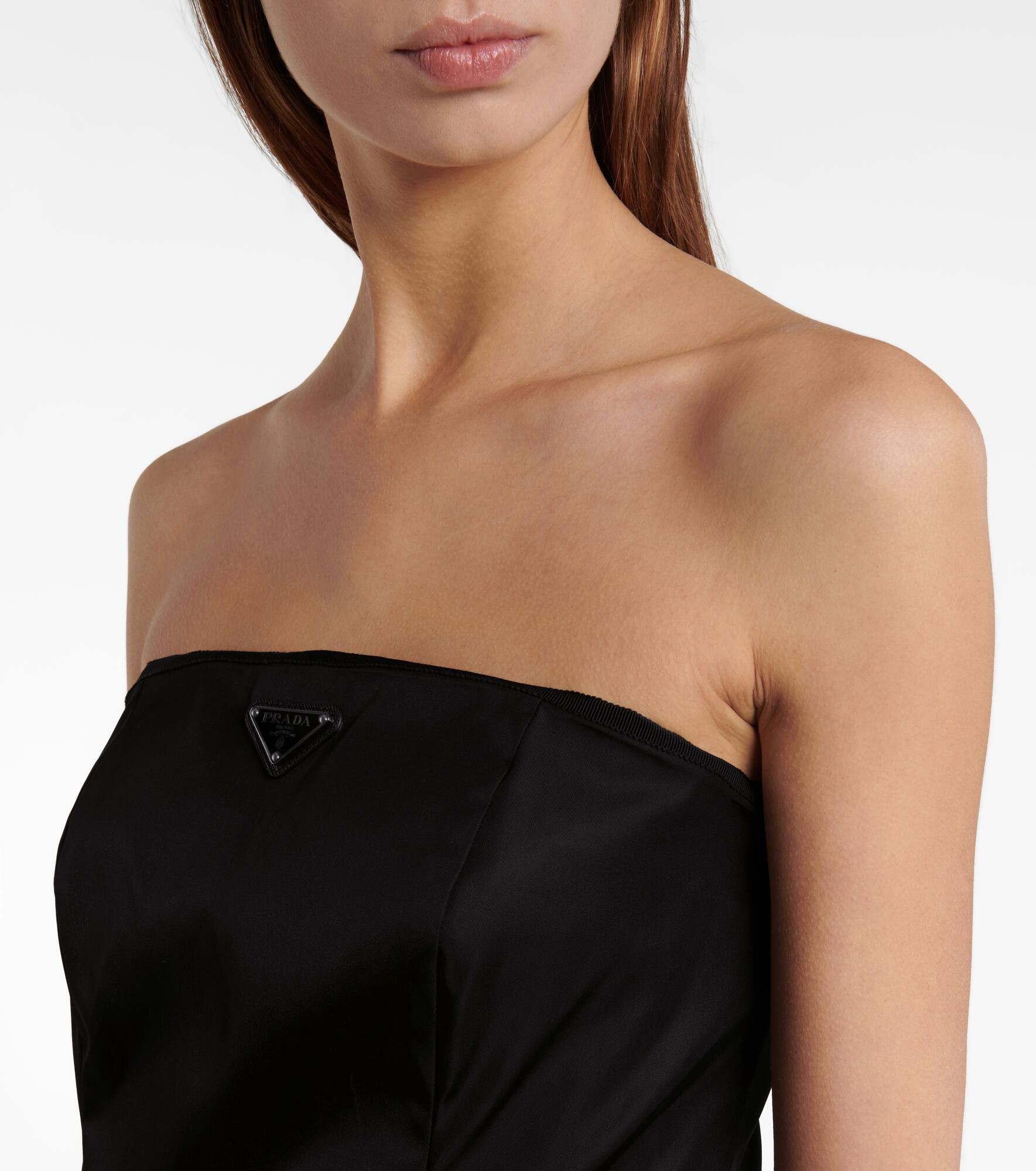 Re-Nylon gabardine midi dress - 4