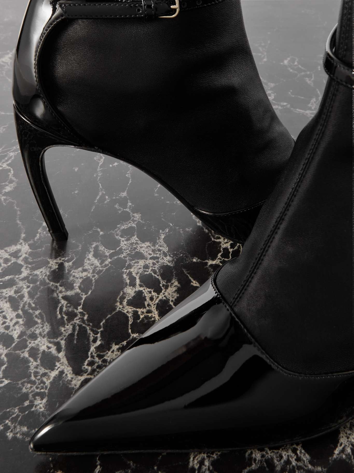 Britt smooth and patent-leather ankle boots - 4