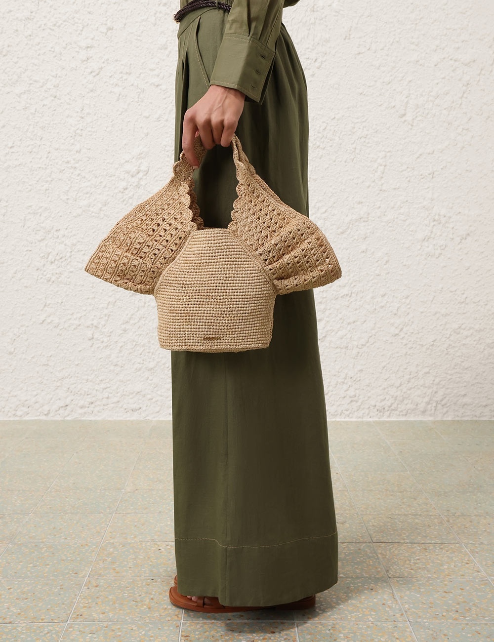 ZIMMERMANN RAFFIA BUCKET - 6