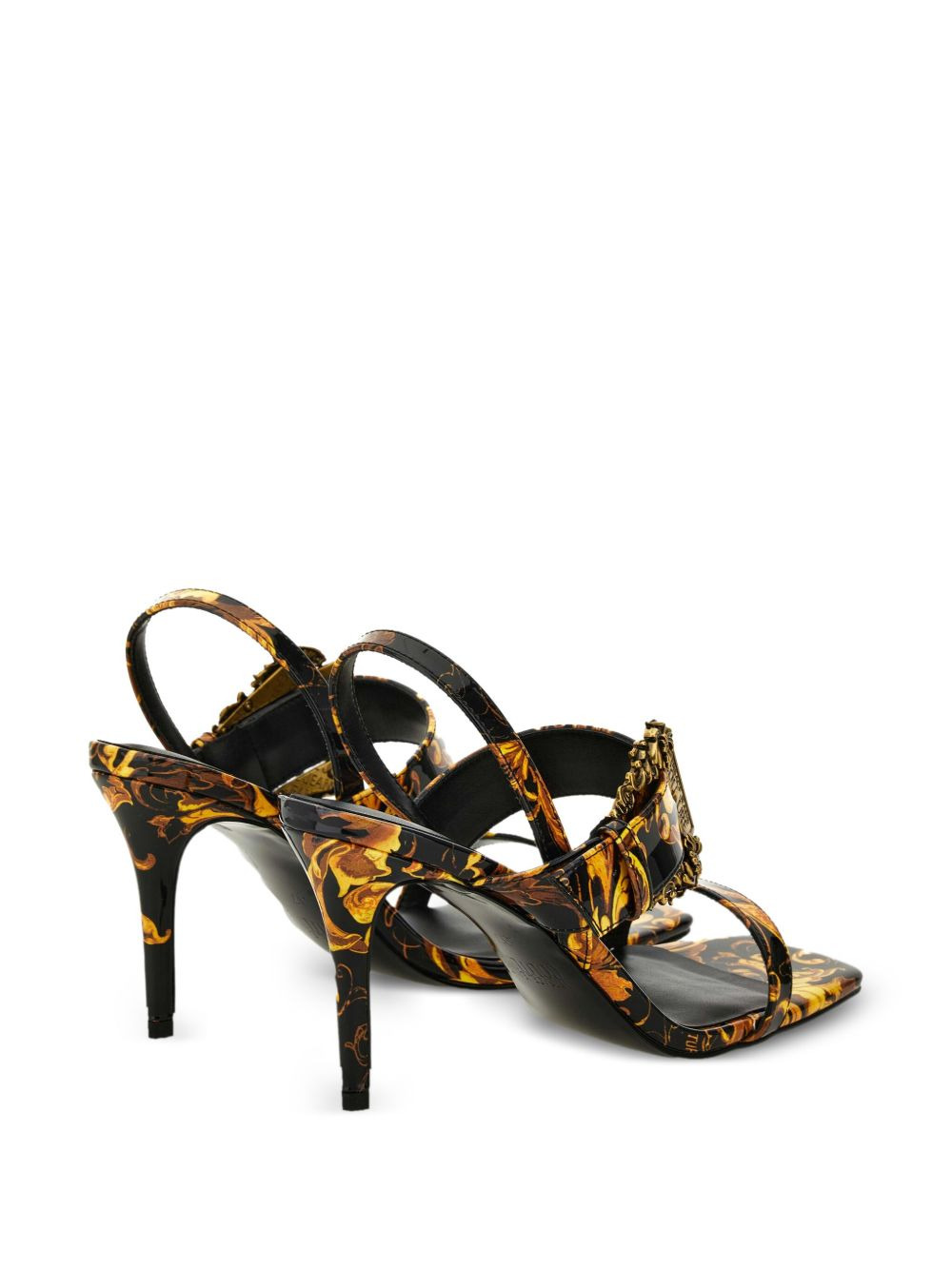 baroque-print buckle sandals - 3