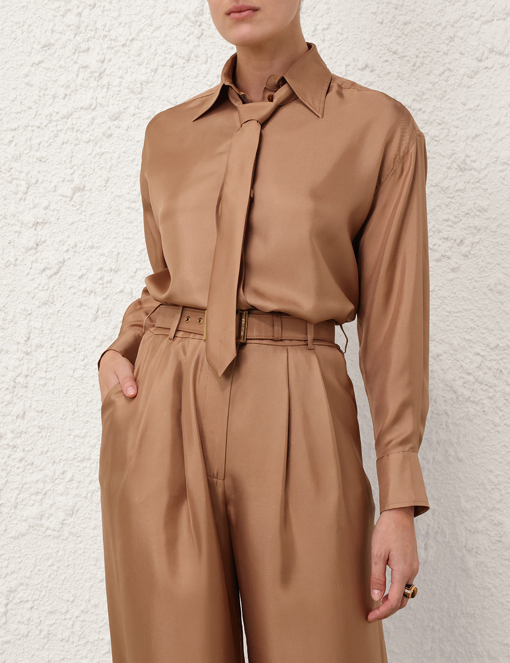 RELAXED TIE SHIRT - 2