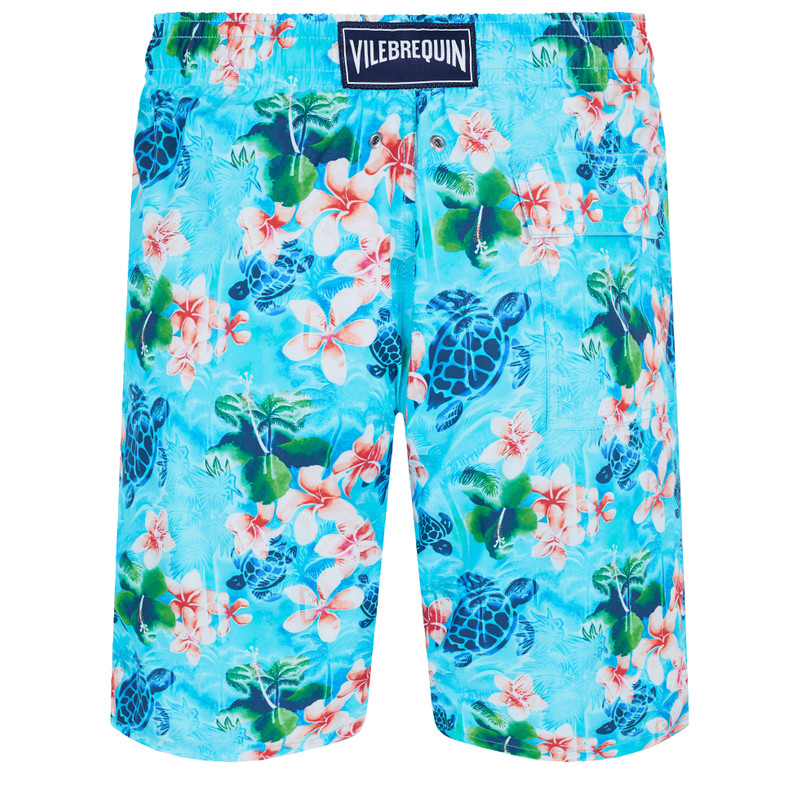 Vilebrequin Men Swim Trunks Long Turtles Jungle outlook