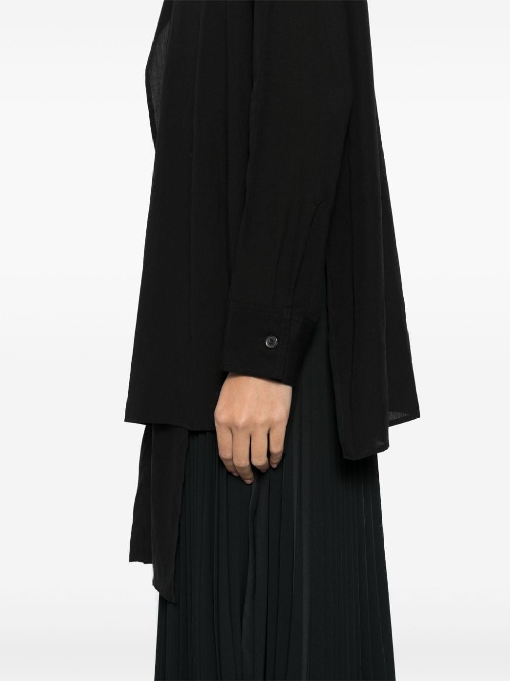 layered-design shirt - 5