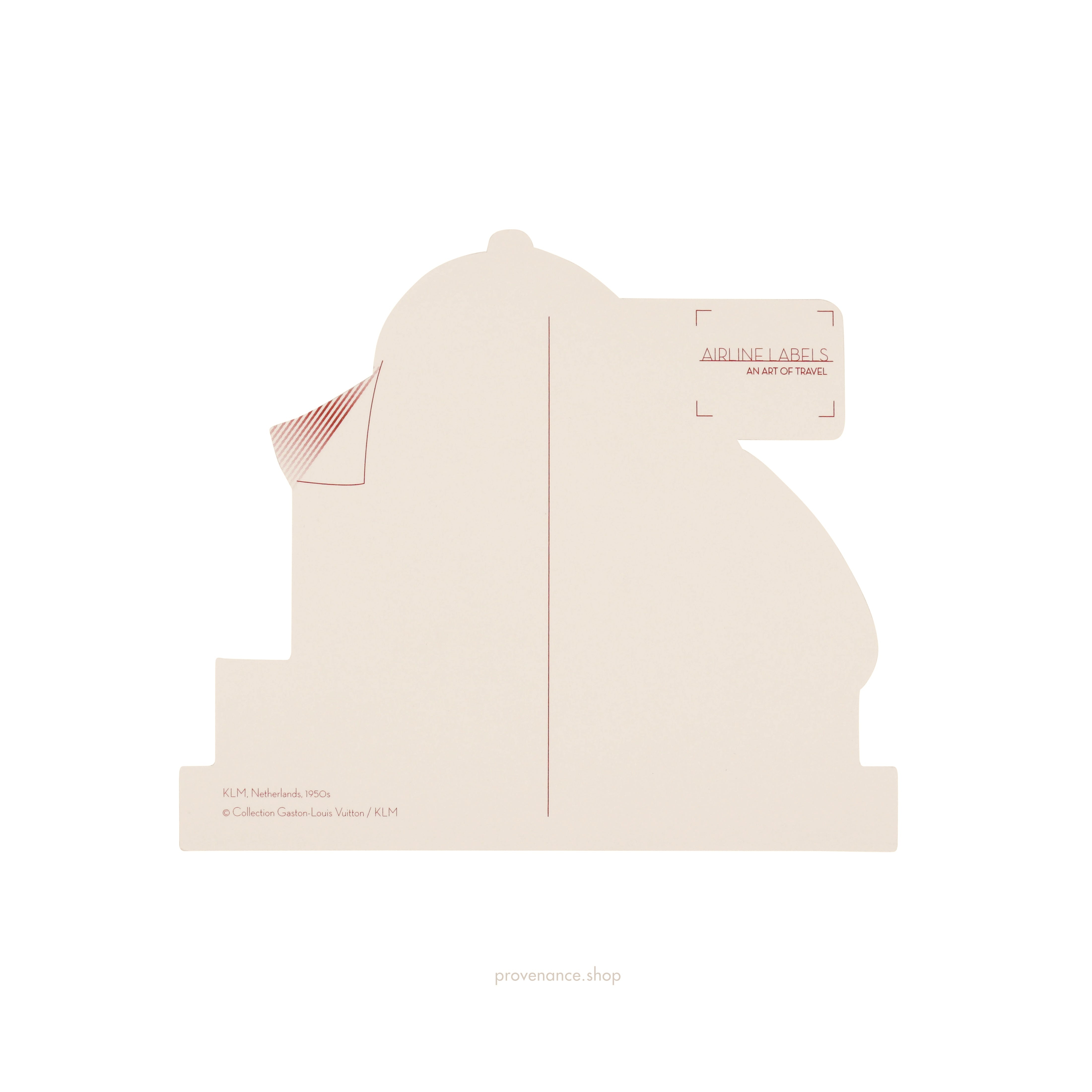 Louis Vuitton Airline Label Postcard stickers- REALI LINEE AEREE OLANDESI - 2
