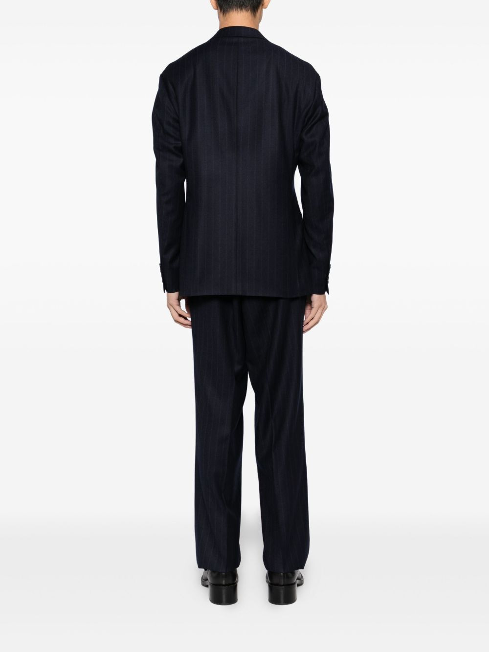 pinstripe double-breasted suit - 3