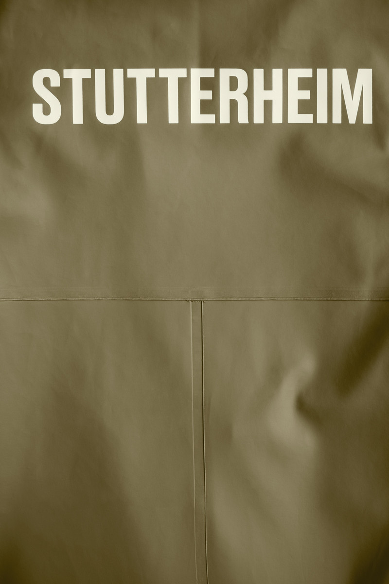 Stockholm Long Print Raincoat Aloe 8