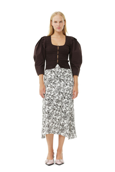 GANNI FLORAL VISCOSE TWILL LONG SKIRT outlook