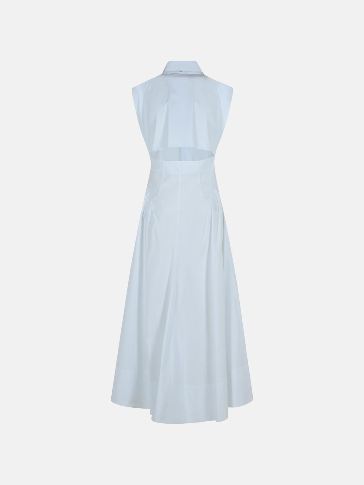 'FABIANA' WHITE COTTON DRESS - 3