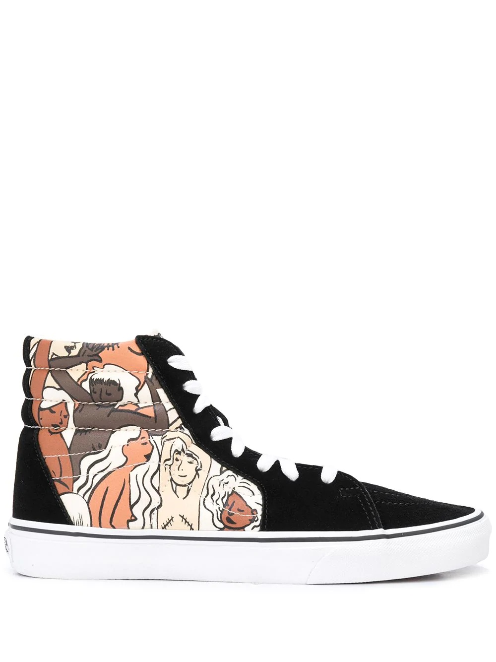 printed panel sneakers - 1