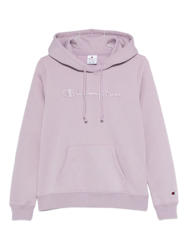 embroidered-logo hoodie 1