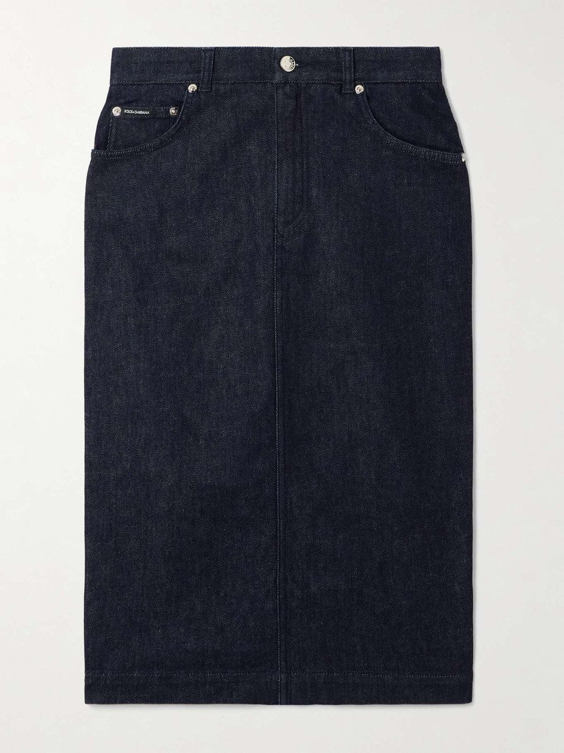 Stretch-denim skirt 1