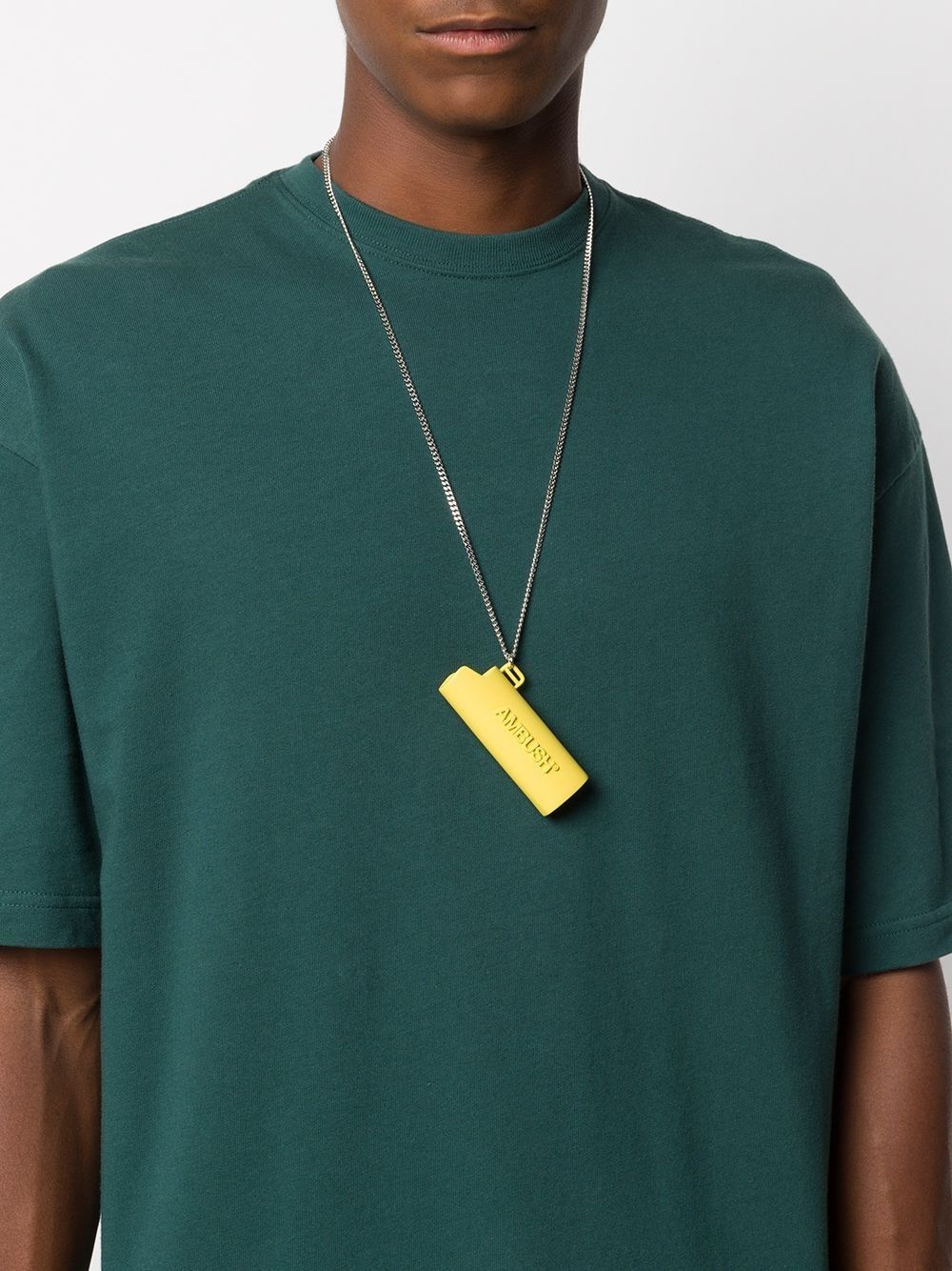 キーホルダー・キーリング AMBUSH FW20 LIGHTER HOLDER NECKLACE (BMOB022_F20MET0011872) Logo Lighter Case Necklace L - Black/No Color – Feature