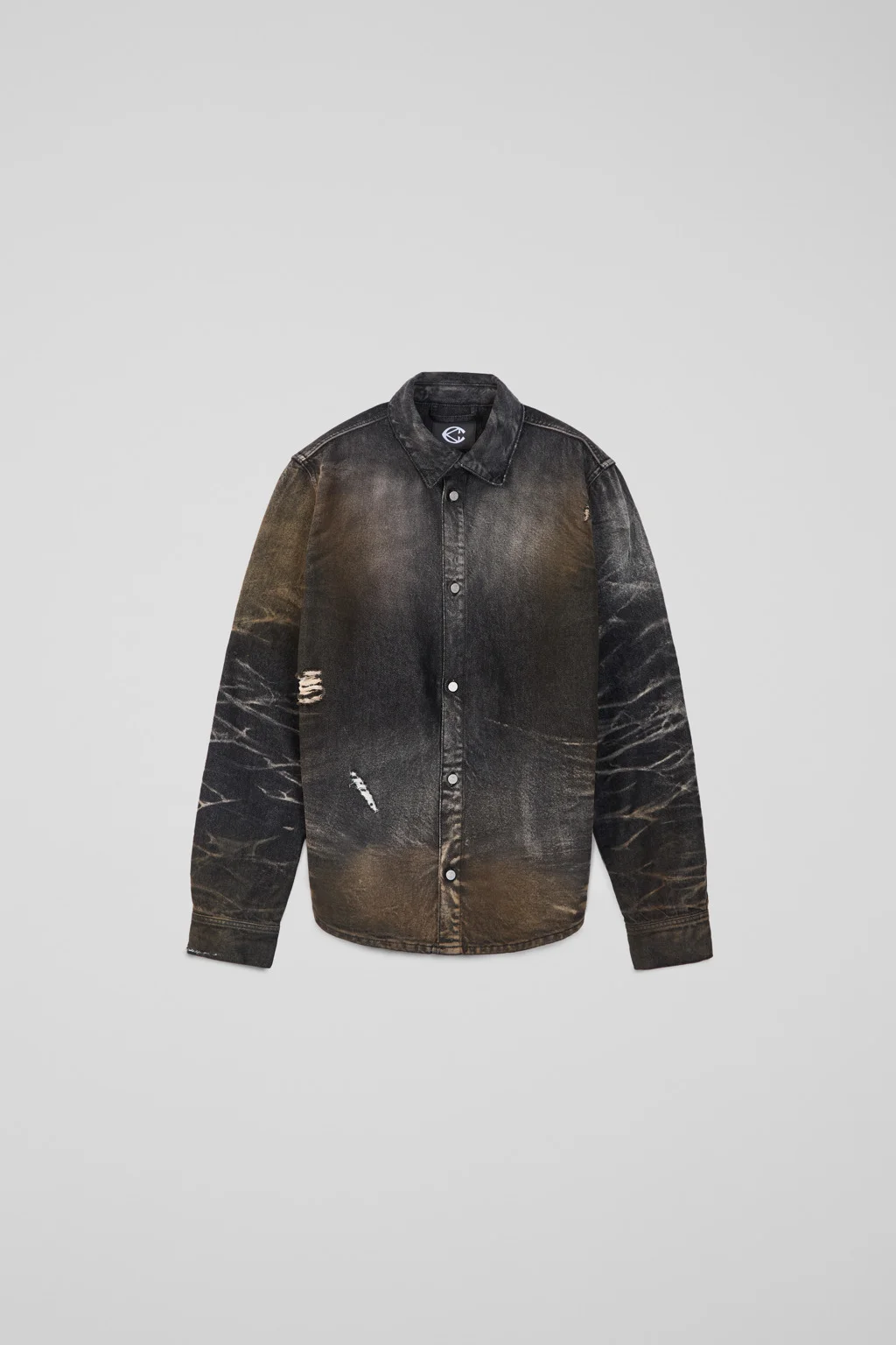 WASHED DENIM SHIRT - 1