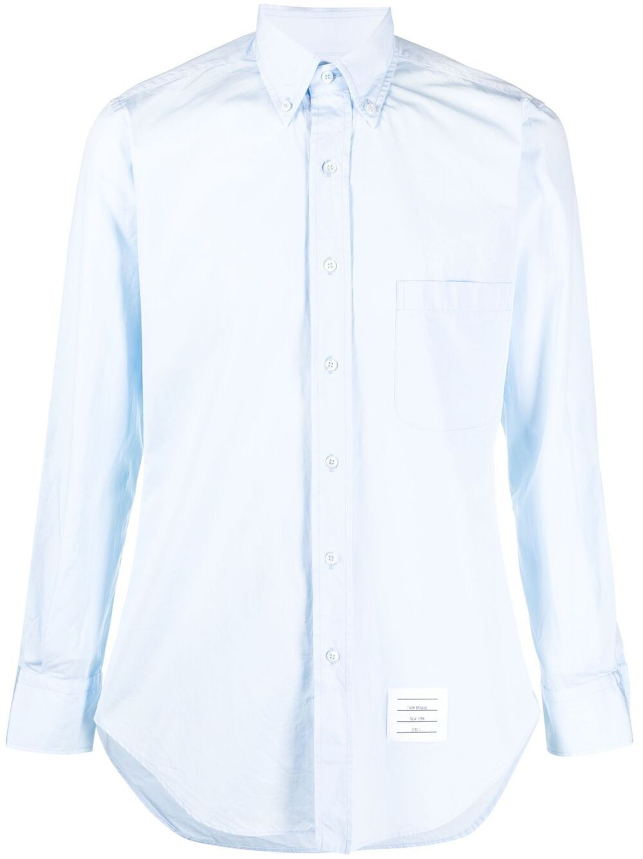 long-sleeve button-fastening shirt - 1