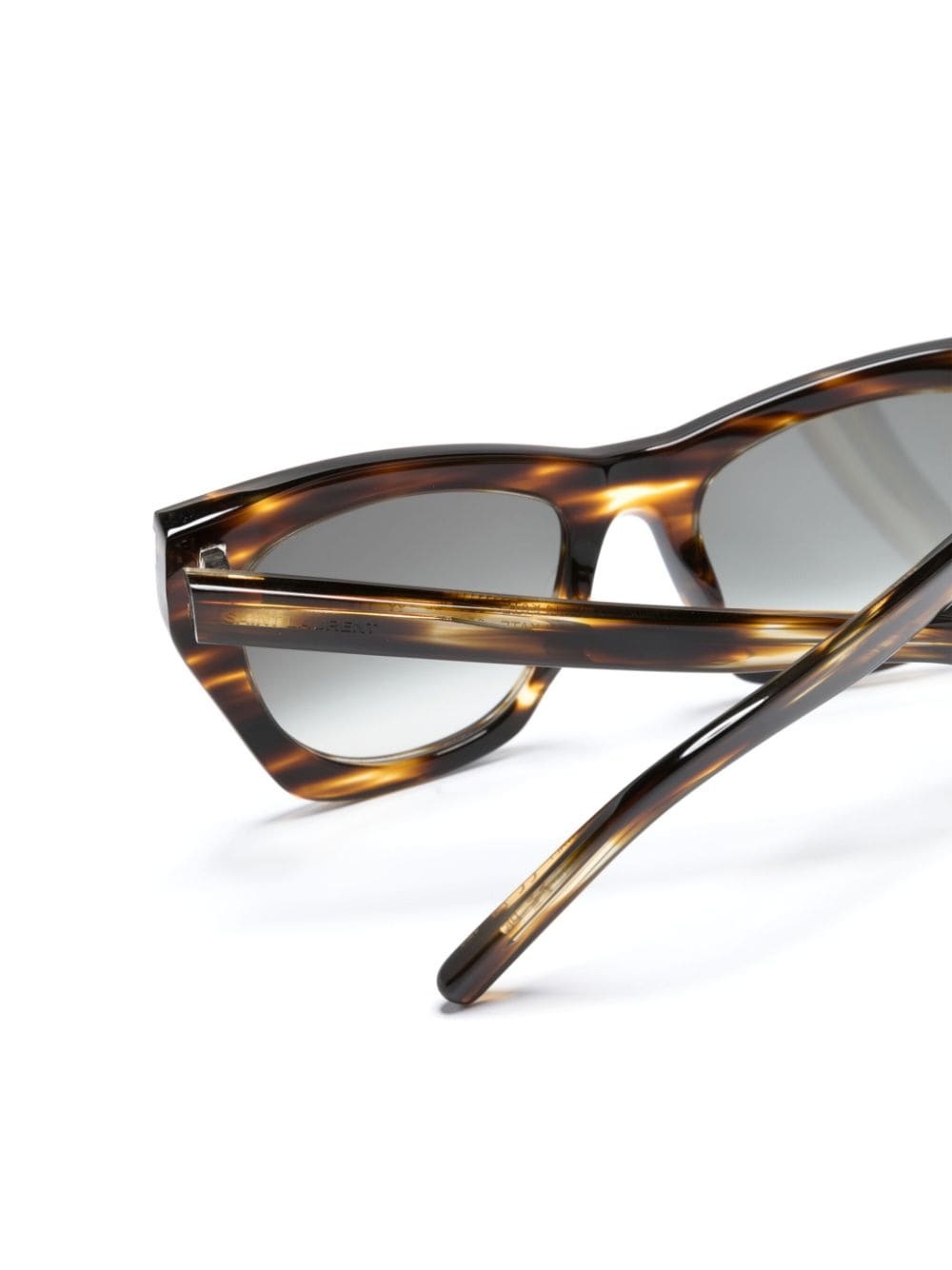 logo-engraved cat-eye sunglasses - 3
